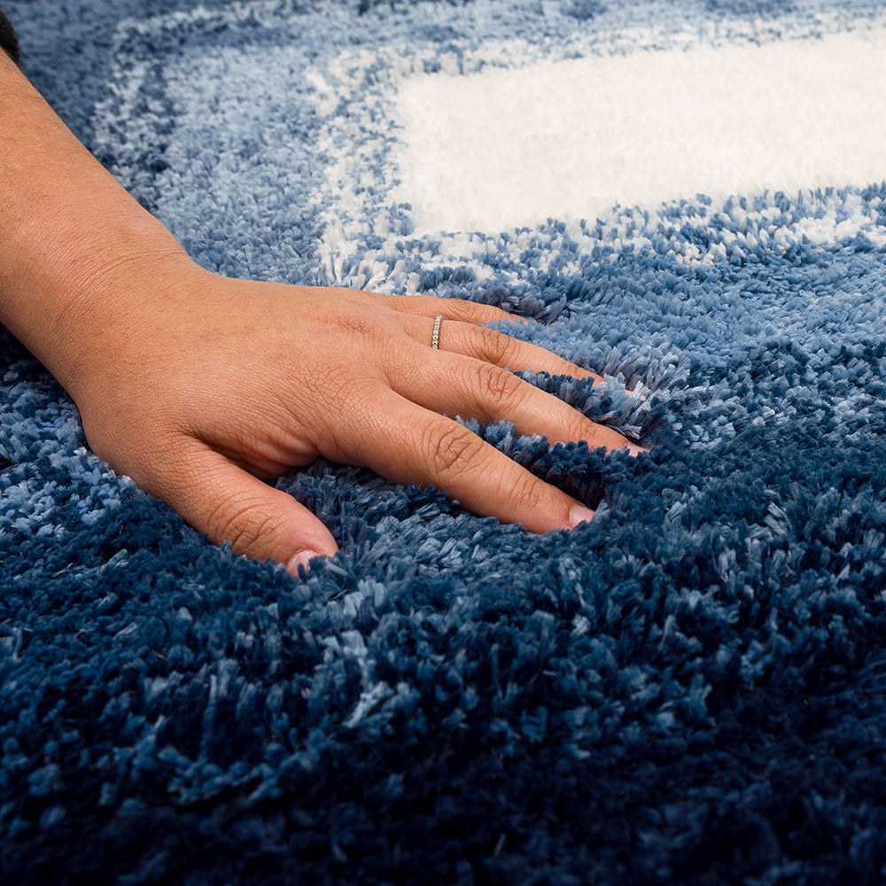 Mohawk Home Ombre Plush Pile Stain/Fade Resistant Non-Slip Machine Washable Bath Mat, Twilight, 2' 3" x 3' 9"