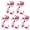 Pink 2, variant on 5 Pcs Cherry Blossom Patches Iron On, Can be Freely Cut, with Transparent Lines, Appliques DIY Trim for Jeans Garment Jacket Backpack Decoration
