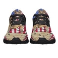 thumbnail image 5 of German Shepherd Dog American flag Shoes Sneakers Black Size 12, 5 of 7