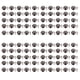 thumbnail image 2 of Juego De Tornillos Con Remaches Cónicos, 100 Juegos De Perno Prisionero De Seta De 22mm, Hierro DIY, 2 of 7