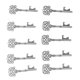 thumbnail image 1 of Abrebotellas de cerveza, 10 piezas de llavero con forma de llave de tono antiguo abridor de botellas Plata antigua perfke Colgantes de abrebotellas antiguos, 1 of 9
