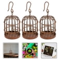 thumbnail image 2 of 3pcs Mini House Birdcage Small Bird Cage Tiny House Bird Cage Mini Birdcage Ornament, 2 of 9