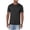 Black, variant on Mens Quick Dry Textured Crew Neck T-Shirt - Breathable Moisture Wicking Slim Fit Polyester Tee for Casual Gym Workout Yellow,Size L