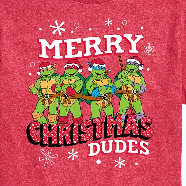 Teenage Muntant Ninja Turtles - Merry Christmas Dude - Men's Long Sleeve T- Shirt 