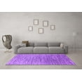 thumbnail image 3 of Ahgly Company Indoor Square Oriental Purple Industrial Area Rugs, 5' Square, 3 of 4