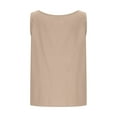 thumbnail image 5 of Mittory Womens Linen Crop Tank Tops Cute Summer Sleeveless Cropped Cotton Linen Tops Dressy Scoop Neck Tops, 5 of 8