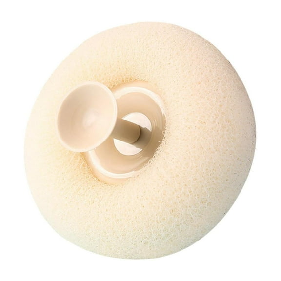 Bath Sponge under $5! Xqxayjr Suction Cup Bath Sponge with Massage Dots, Super Soft Exfoliating Body Scrubber for Shower, Hanging Loofah for Adults & Children, 12x12cm