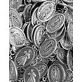 thumbnail image 5 of Pack of 12 Saints Medals in oxidized silver made in Italy 1" x 0.7", 5 of 32