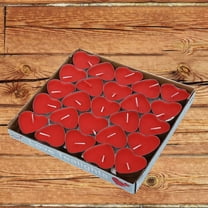 Heart Candle 50Pcs Valentines Decor Valentines Day Candle 50 Boxes Of Aluminum Candles Romantic Birthday Love Table White Candle Hotel Tea Wax