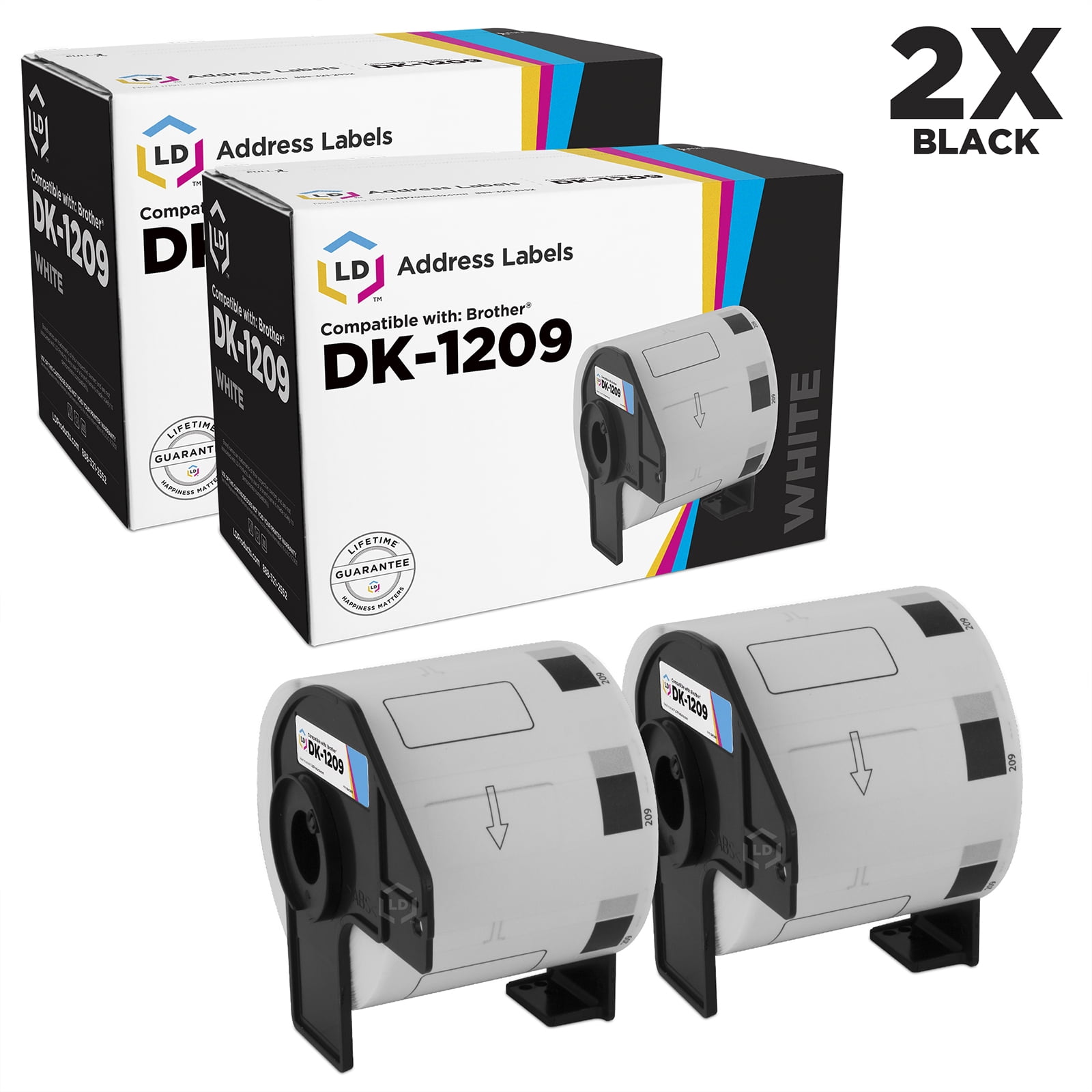 LD Compatible Address Label Roll Replacement for DK1209 1.1 in x 2.4