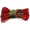 thumbnail image 1 of Fil à Broder Point de Croix Fil de Coton Broderie Rouge Fil de Coton Fait Main Brillant, 1 of 8