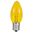 thumbnail image 6 of Novelty Lights Yellow C7 Incandescent Traditional Vintage Christmas Replacement Bulbs 25 Pack, 6 of 7