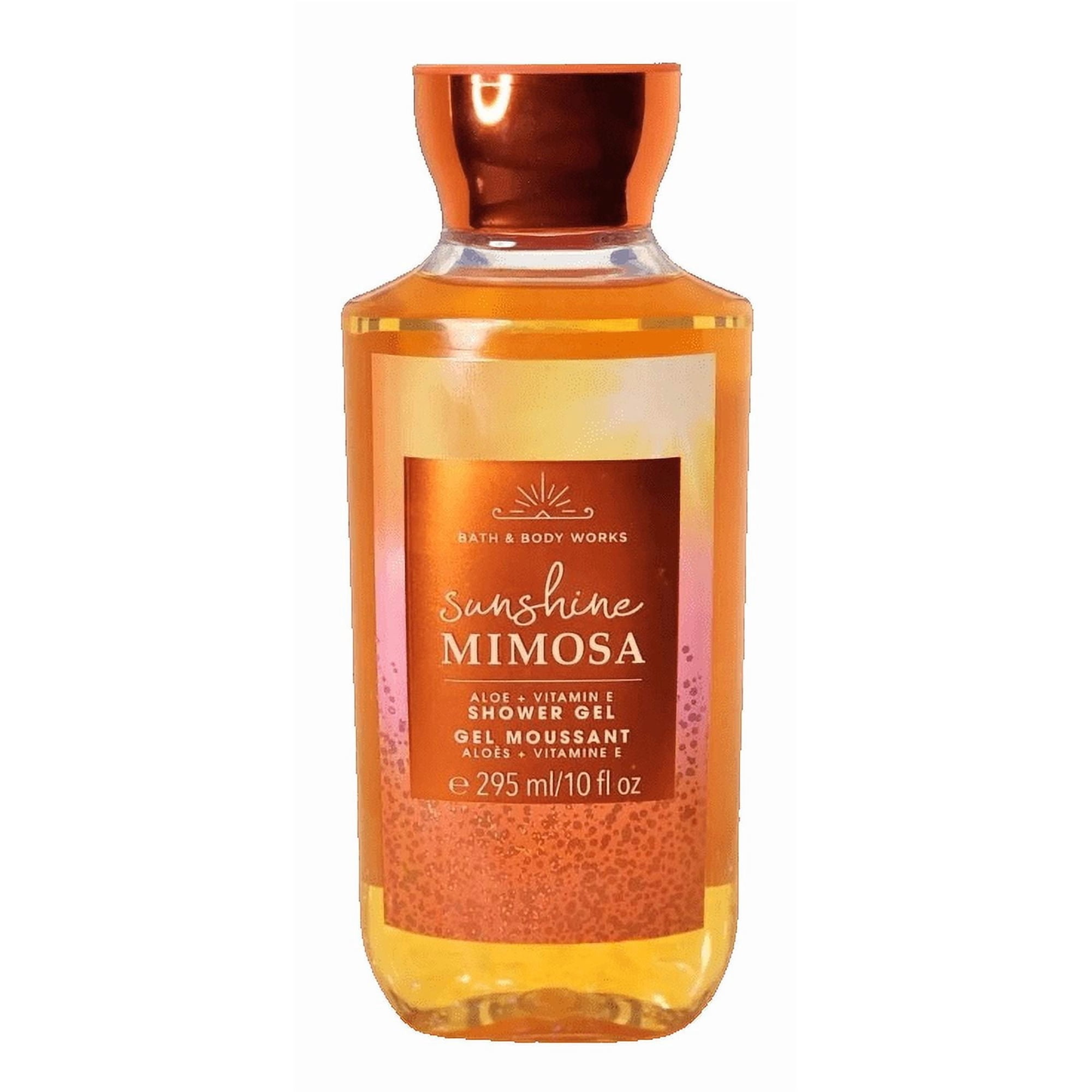 Bath & Body Works Sunshine Mimosa Foaming Shower Gel for Dryness with Aloe, 10 fl oz
