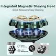 thumbnail image 2 of 7D Arc Electric Head & Body Hair Shaver, Upgraded Detachable Head Shaver, Waterproof Wet & Dry Electric Razor for Face, Beard & Neck, Ergonomic Shell Design with LED Display, Green, 2 of 9