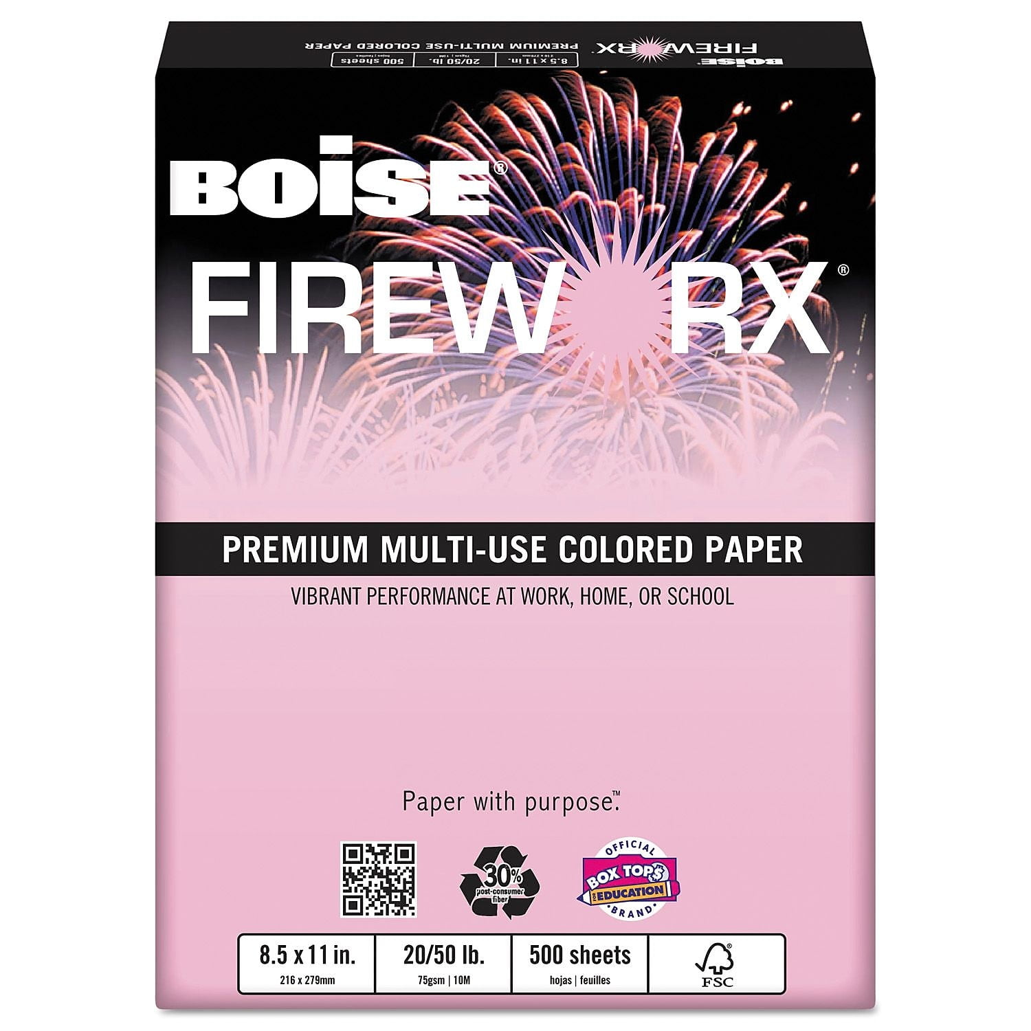 Letter Size 20 lb Boise Fireworx Color Copy/Laser Paper MP2201-IY 500 Sheets Flashing Ivory 8.5 x 11 