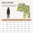thumbnail image 4 of Naloa Lemon Seamless Pattern Oil Painting Effect Pajamas for Women Set, Womens Pajama Sets, Lounge Sets for Women, 2pjs for Women-Small, 4 of 7