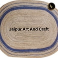 thumbnail image 3 of Jaipur Art And Craft Natural Jute Oval Area Rug Hand Braided Reversible Boho Décor Carpet Rug Size - (8x11 Sq Feet), (96x132 Inches), (240x330 CM), 3 of 5