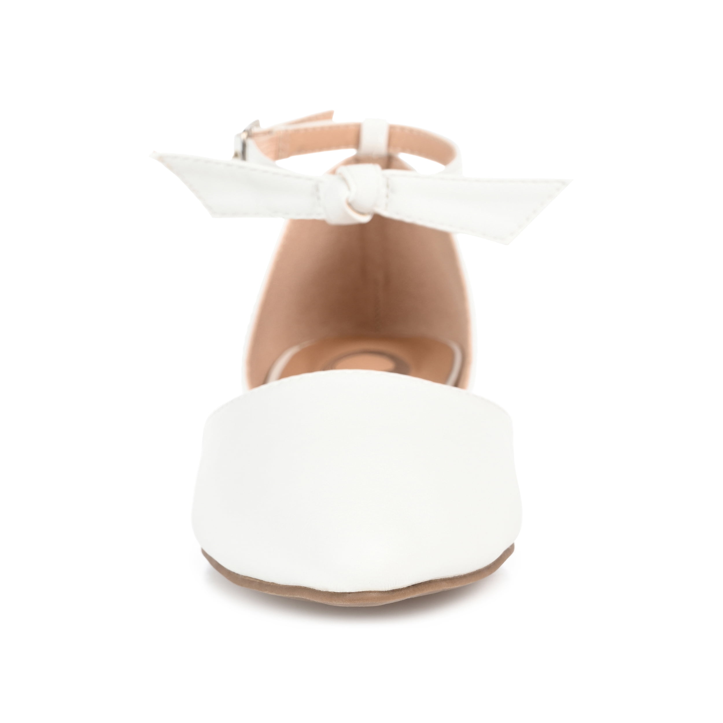 Journee Womens Vielo Ballet Almond Toe Buckle Flats, Widths Available
