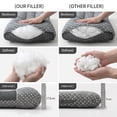 thumbnail image 5 of 2-Pack Ergonomic Pillows | Honeycomb Breathable Design, Soft Support, Washable & All-Season Use(purple white), 5 of 6