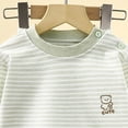 thumbnail image 6 of Baby Boy Girls Girls' 2 Piece Made With Cotton Sleepwear Fall Clothes Fall Winter Outfit 100 Boy Girl Green Fall Winter Tops+Pants Pajamas & Dailywear Set, 6 of 7