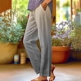 thumbnail image 2 of Jxximdong Cargo Pants for Women, Gradient Printed Loose Pocket Patchwork Casual Pants, Beige Womens Casual Trousers, 2 of 5