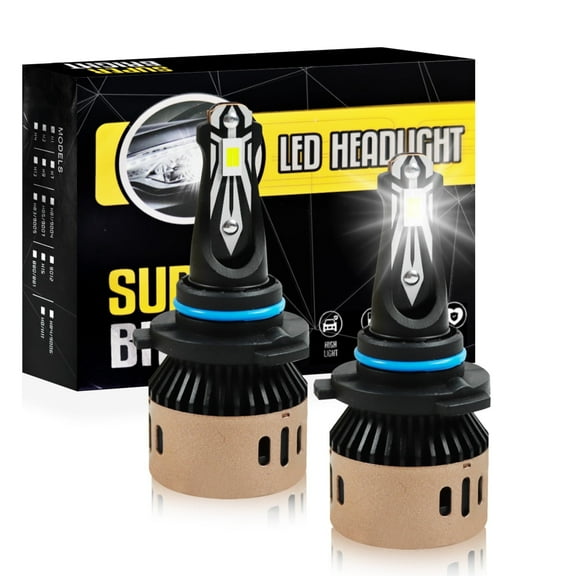 SINGOMON 9005 fog light bulb, 500% brightness, 6500K cool white light, plug and play, quick installation, 2 pack