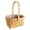 C, variant on Wicker Storage Basket Handmade - Wooden Fruit Basket for Kitchen, Outdoor & Decor | Portable Weave Picnic Basket with Handle for Bread, Vegetables, Easter Photos, Camping & Parties