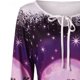 thumbnail image 5 of Mujer Tallas grandes Manga larga Casual O-cuello Navidad Impreso Mangas acampanadas Cordón Camiseta Jersey Blusa Pompotops gfhjh15094, 5 of 5
