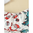 thumbnail image 4 of Qiylii Christmas Baby Girls Clothes Set, Santa Claus Pattern Romper+Flare Pants Outfit, 4 of 8