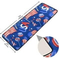 thumbnail image 2 of Dreamtimes USA Flag Heart Cake Hallway Runner Rug 2'x6' Kitchen Rug with Rubber Backing 4th of July Independence Non Slip Entryway Rug Runner Washable Soft Area Rug for Hallway Bedroom Kitchen Decor, 2 of 6