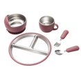 thumbnail image 3 of Lunxisen 1 Pcs Stainless Steel Suction Cup Fork And Spoon Set Toddler Self Feeding Utensils Non Silicone Suction Plate For Mealtime, 3 of 7