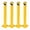 36 Inchs, variant on 4 Pack 48" Yellow Safety Bollards, 4.5 Inch Diameter Steel Parking Posts with 24 Anchor Bolts, Heavy Duty Driveway Barrier & Traffic Control Bollard for Sensitive Areas
