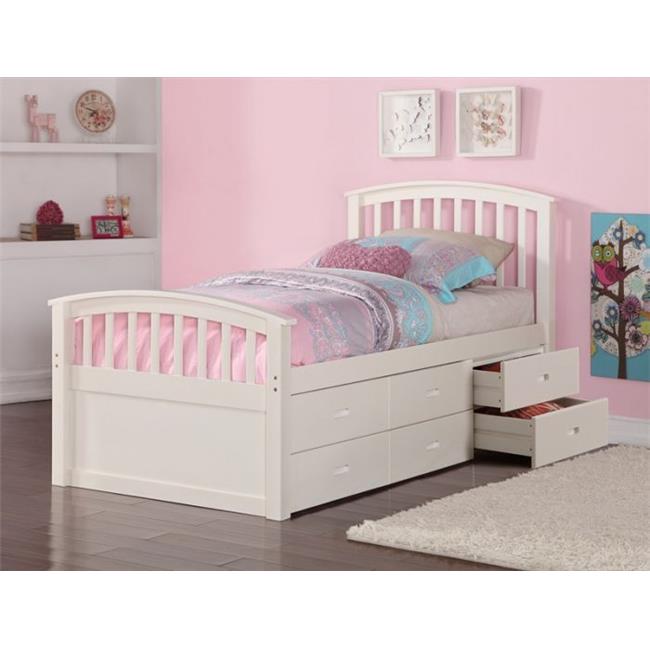 Donco Kids PD-425CP 6 Drawer Storage Bed - Twin Size, Dark Cappuccino Images Donco Kids PD-425CP 6 Drawer Storage Bed - Twin Size, Dark Cappuccino