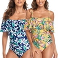 thumbnail image 4 of New Women's One piece Swimsuit Sexy-Print Pattern Open Back Adjustable Shoulder Strap, 4 of 4