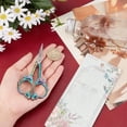 thumbnail image 3 of HLONK 1Set 4.7Inch Stainless Steel Sewing Scissors Butterfly Pattern Pointed Tip Rainbow Color, 3 of 9