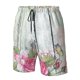 thumbnail image 4 of Fotbe Vintage Wood with Floral Trajes de Baño Estampados para Hombre, Shorts de Verano de Secado Rápido, Ropa de Playa, Bañadores-Large, 4 of 6
