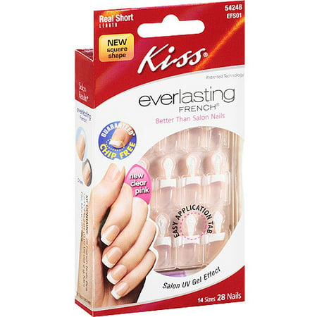 KISS Everlasting French® Square Nail Kit - Real (Best Nails For Framing)