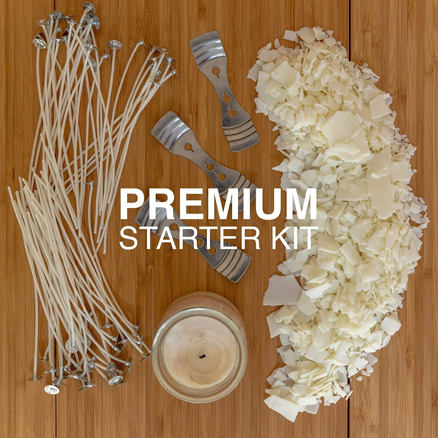 Oraganix Diy Candle Making Kit and Candle Making Supplies - 10lb Soy Candle Wax - 150, 6"- White