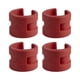 thumbnail image 2 of Protector de vaina de bicicleta, protector de goma anticolisión, protector de cadena rojo, 2 of 9