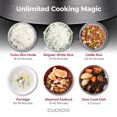 thumbnail image 2 of CUCKOO Twin Pressure Rice Cooker 6-Cup Uncooked / 12-Cup Cooked with Nonstick Inner Pot, Versatile Rice Maker & Warmer with 14 Menu Options, Voice Guide, Auto Clean, Black (CRP-RT0609FB), 2 of 7