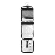 Relavel Hanging Toiletry Bag TSA Approved Clear Toiletry Bag for Women and Men 2 in 1 Removable TSA Liquids Travel Bag Waterproof Carry On Airline 3-1-1 Compliant Bag Quart Sized Luggage Pouch (Clear)