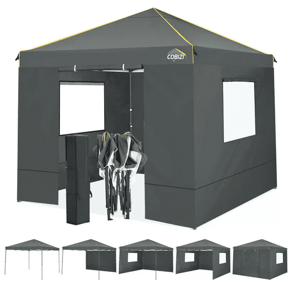 COBIZI 10x10 Pop up Canopy Waterproof Commercial Instant Gazebo Party/Exhibition
