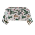 thumbnail image 1 of Christmas Rectangular Tablecloth Winter Christmas Tree Decoration Tablecloth Polyester Vintage Tablecloth For Kitchen Picnic Party Table Christmas Decoration, 1 of 2