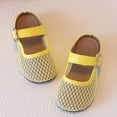 thumbnail image 4 of Gtoiithly Girls Summer Sandals for Kids Comfortable Lightweight Outdoor Play Shoes with Adjustable Straps for Toddler and Little Girls Yellow 4-4.5 Years, 4 of 5