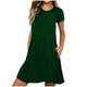 thumbnail image 1 of Vestido Largo de Manga Larga para las Mujeres Color Sólido Camisa de Noche de Ternera, Suelto Vestido de Sueño Casual para el Salón de Casa, 1 of 7