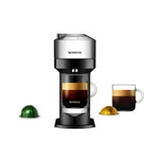 Nespresso Vertuo Next Deluxe Compact Coffee and Espresso Machine (Pure Chrome) with Sample Pack
