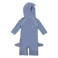 thumbnail image 4 of Styles I Love Little Boy Shark Costume Swimsuit (12-18 Months) Grey, 4 of 4