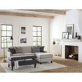 thumbnail image 3 of Ernest Rectangular Upholstered Storage Ottoman Black and White, 3 of 3