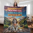 thumbnail image 2 of I Like Fishing, and My English Springer Spaniel, and Maybe 3 People. Happy Father's Day Quilt Blanket Springers Dog Lover Gifts Cozy Comforter Throw Blanket - 00004, 2 of 5