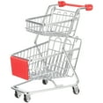 thumbnail image 1 of EeaseCA Mini Shopping Cart Model Desktop Supermarket Trolley Mini Supermarket Handcart Toy, 1 of 7